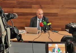 El subdelegado de Gobierno, Jacinto Canales, en Medina del Campo.