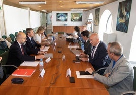 Reunión del último Consejo de Administración de la sociedad Valladolid Alta Velocidad, en el mes de junio.