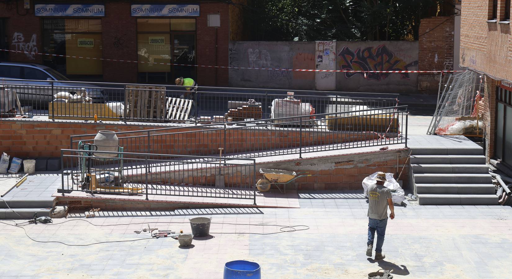 Así ha sido la obra de la plaza del Seminario en Palencia