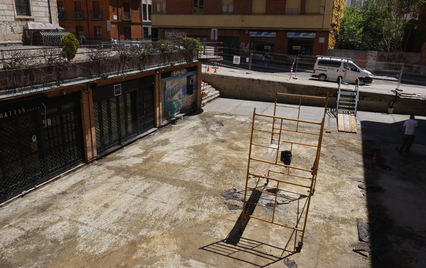 Así ha sido la obra de la plaza del Seminario en Palencia