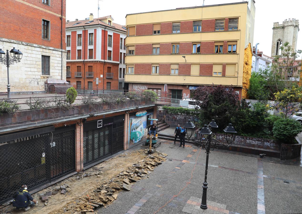 Así ha sido la obra de la plaza del Seminario en Palencia