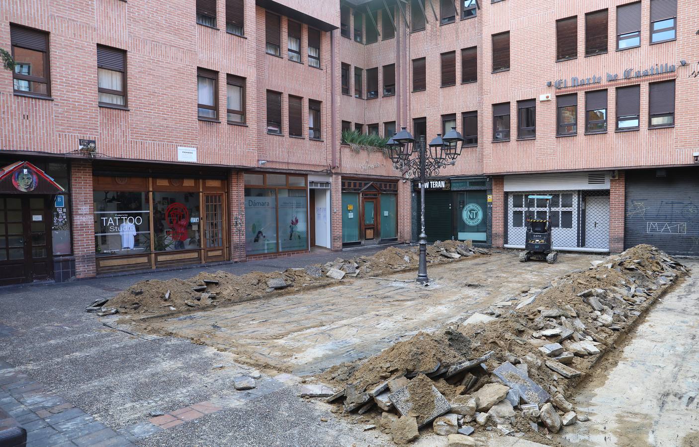 Así ha sido la obra de la plaza del Seminario en Palencia