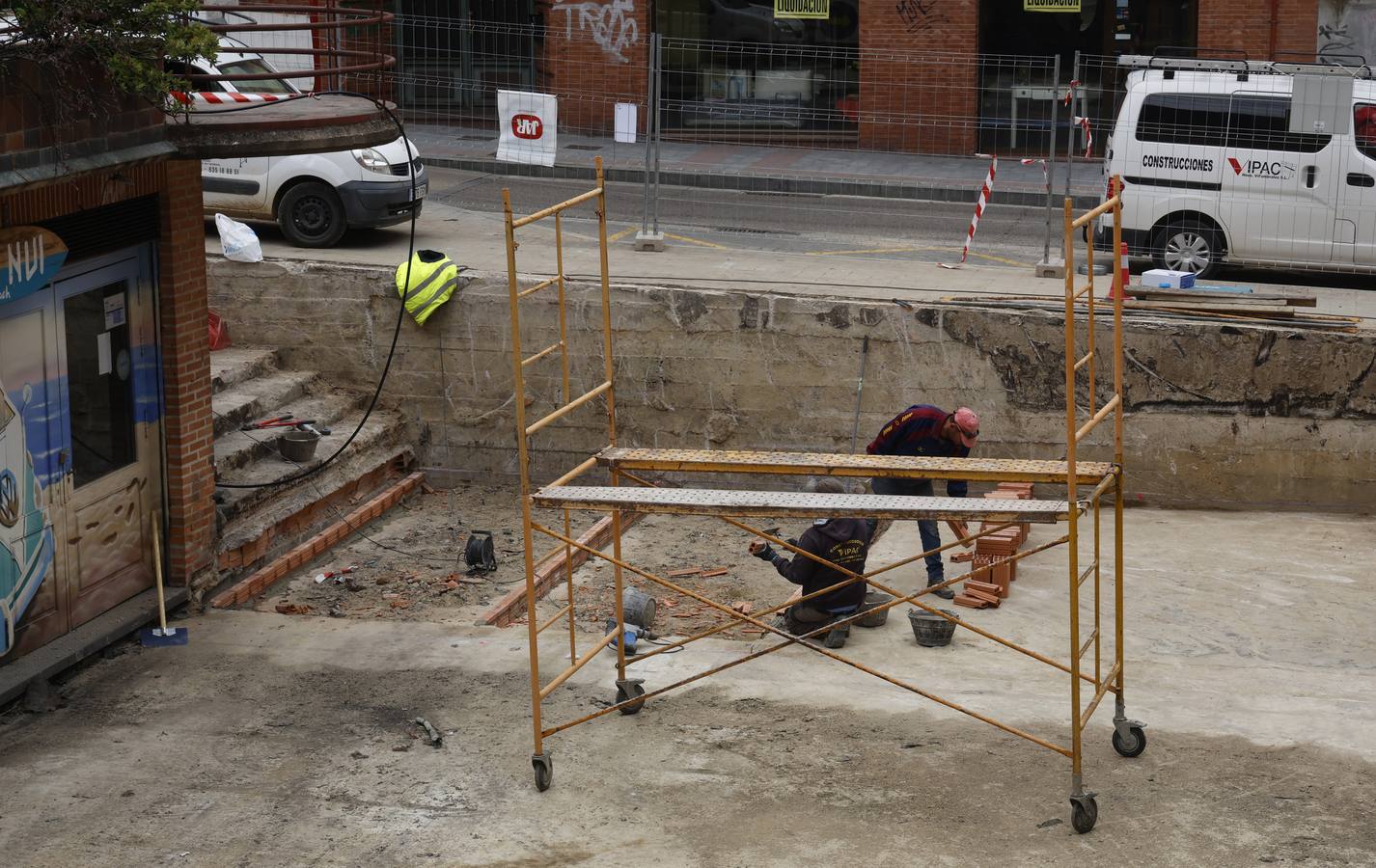 Así ha sido la obra de la plaza del Seminario en Palencia