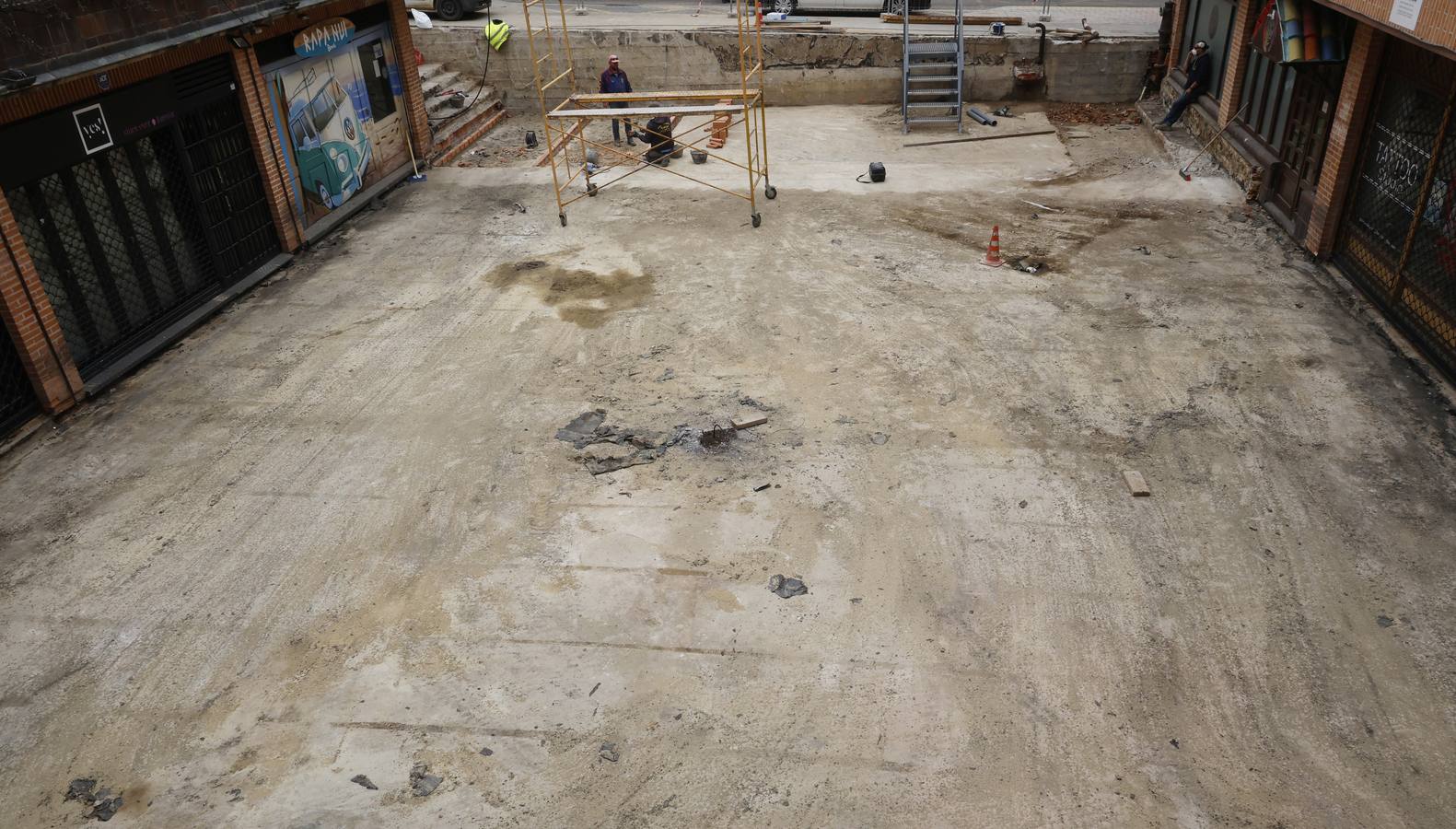 Así ha sido la obra de la plaza del Seminario en Palencia