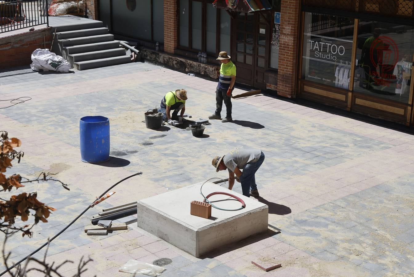 Así ha sido la obra de la plaza del Seminario en Palencia