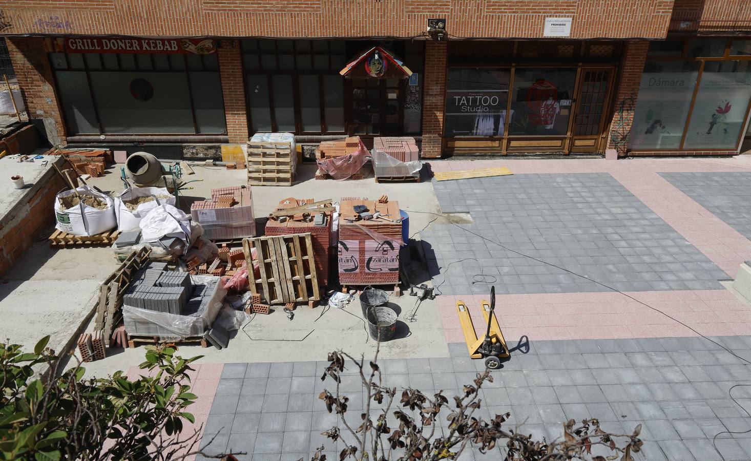 Así ha sido la obra de la plaza del Seminario en Palencia