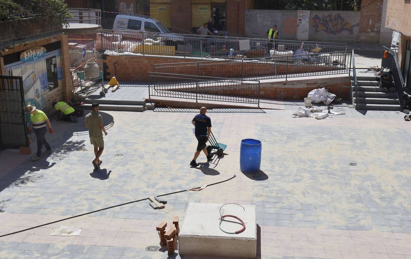 Así ha sido la obra de la plaza del Seminario en Palencia