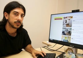 Álvaro Pérez, técnico para personas sin hogar de Cáritas en Segovia.