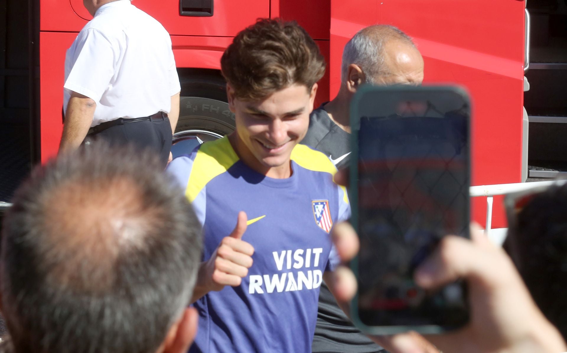 Fotos del primer entrenamiento del Atlético de Madrid en Los Ángeles de San Rafael