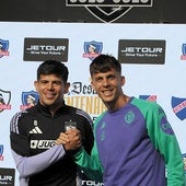 Esteban Pavez (izq.) e Iván Alejo, este martes en Santiago de Chile