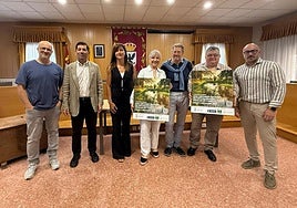 Presentación del XXIII Certamen Nacional de Pintura Rápida de Aguilar de Campoo, este martes.
