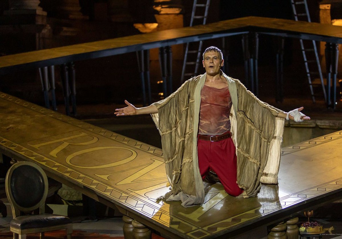 El actor de Valladolid Roberto Enríquez protagoniza 'Coriolano' en Olmedo Clásico.