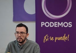 Miguel Ángel Llamas, coordinador autonómico de Podemos.