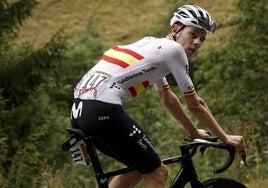 Iván Romeo, durante la etapa.