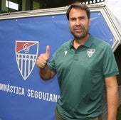 Iñaki Bea, en su presentación como entrenador de la Gimnástica Segoviana.