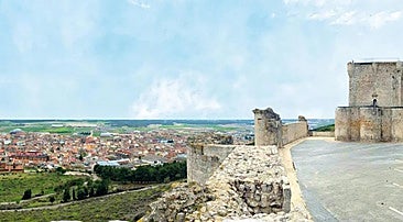 Panorámica de Íscar desde el castillo.