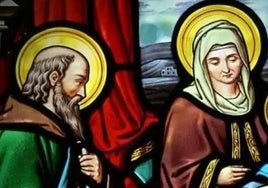 San Joaquín y Santa Ana, padres de la Virgen María.