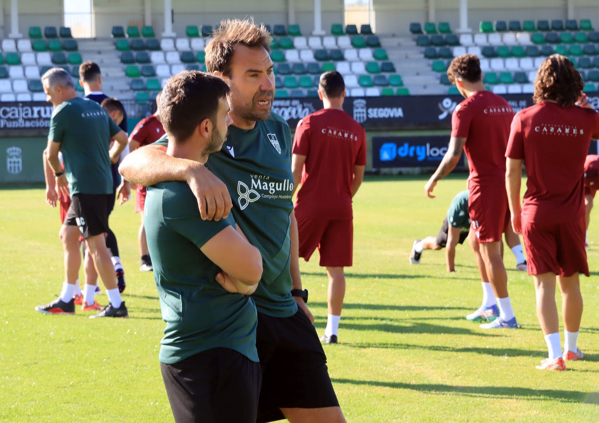 Fotos del primer entrenamiento de la Gimnástica Segoviana
