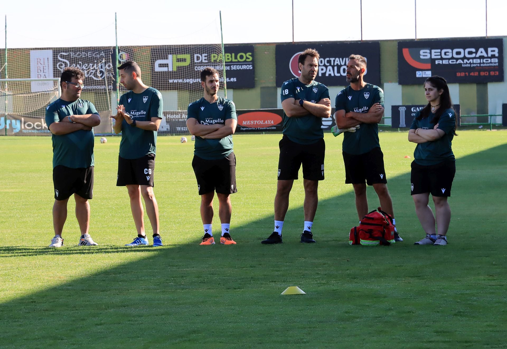 Fotos del primer entrenamiento de la Gimnástica Segoviana
