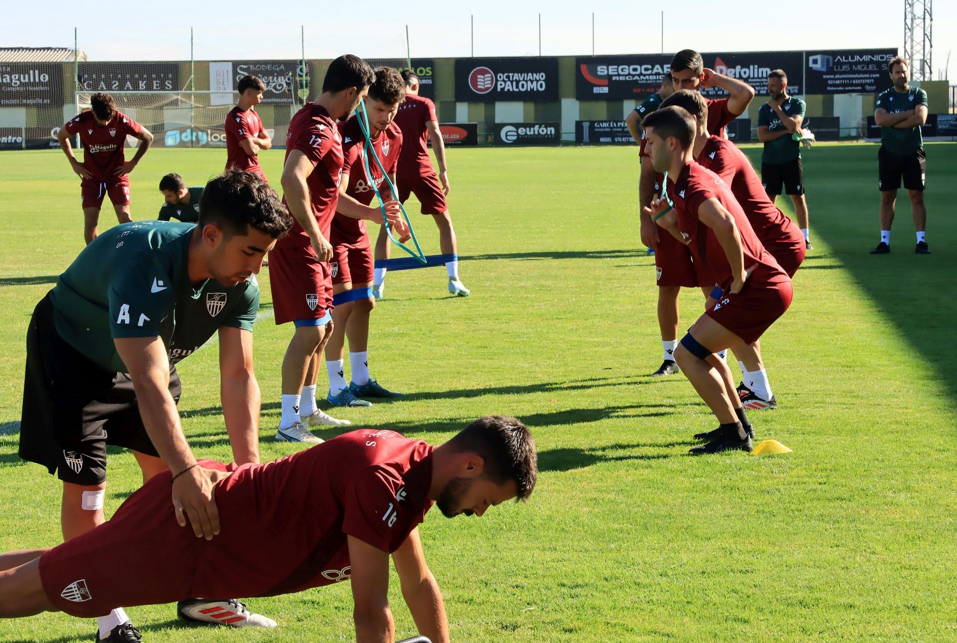 Fotos del primer entrenamiento de la Gimnástica Segoviana