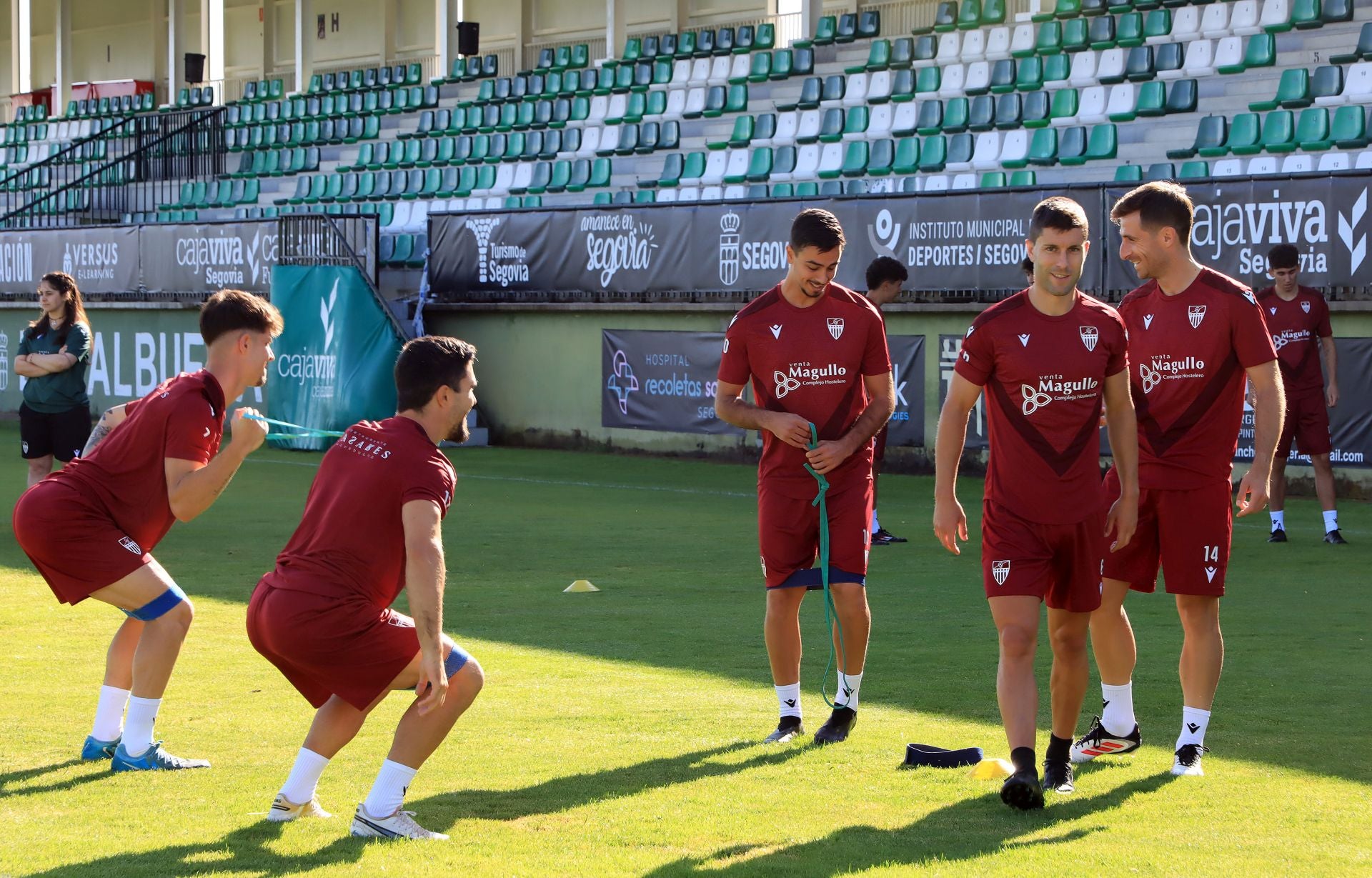 Fotos del primer entrenamiento de la Gimnástica Segoviana