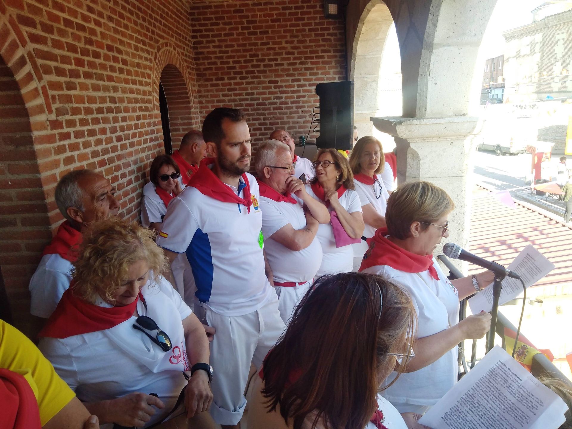 Integrantes de la peña La Barraca