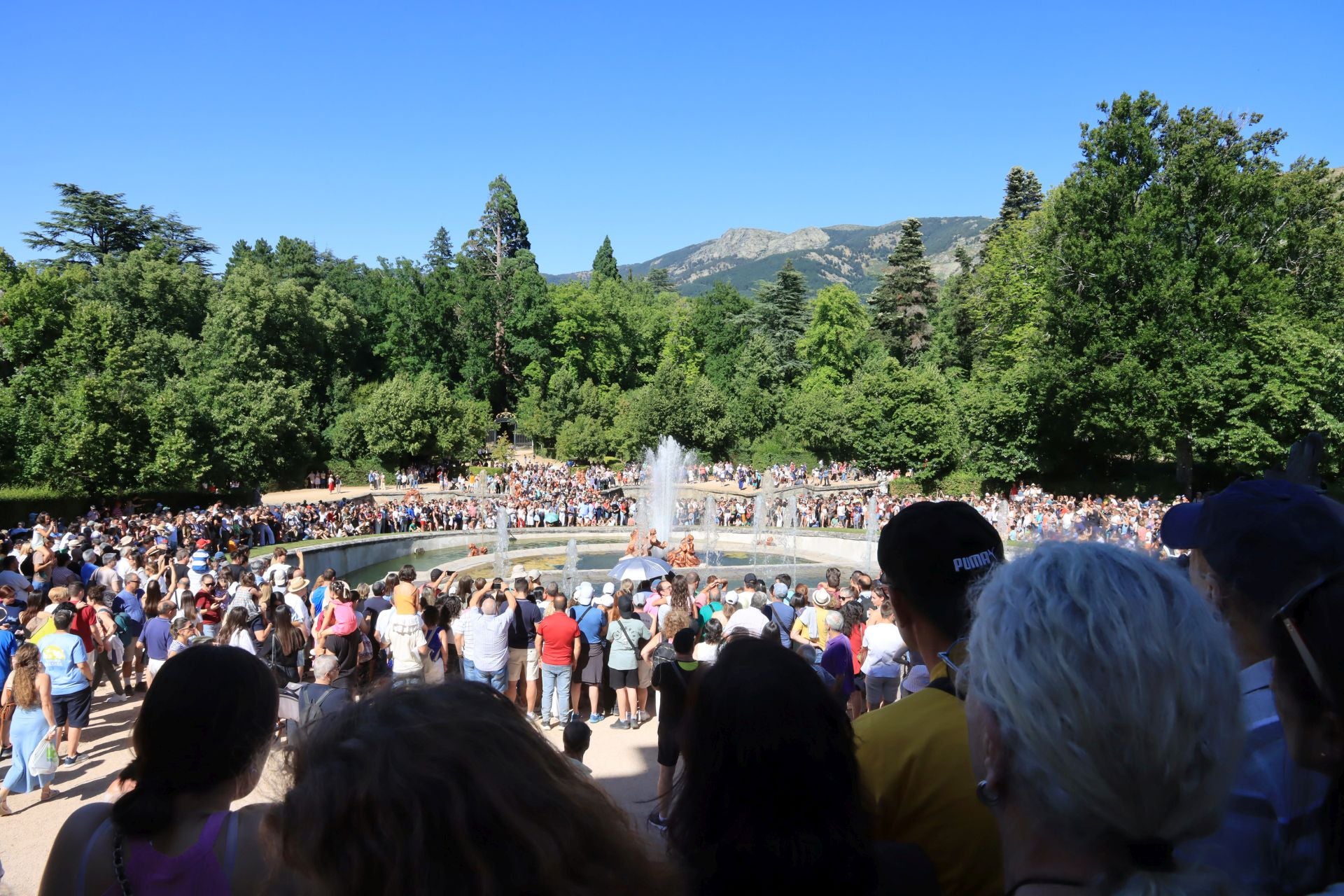 Fotos del espectáculo de las fuentes de La Granja de San Ildefonso