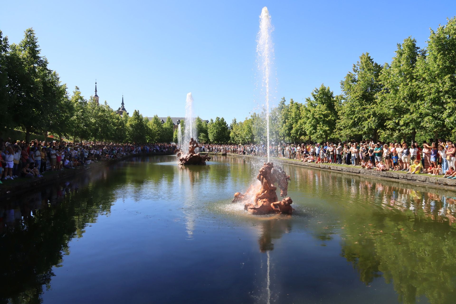 Fotos del espectáculo de las fuentes de La Granja de San Ildefonso