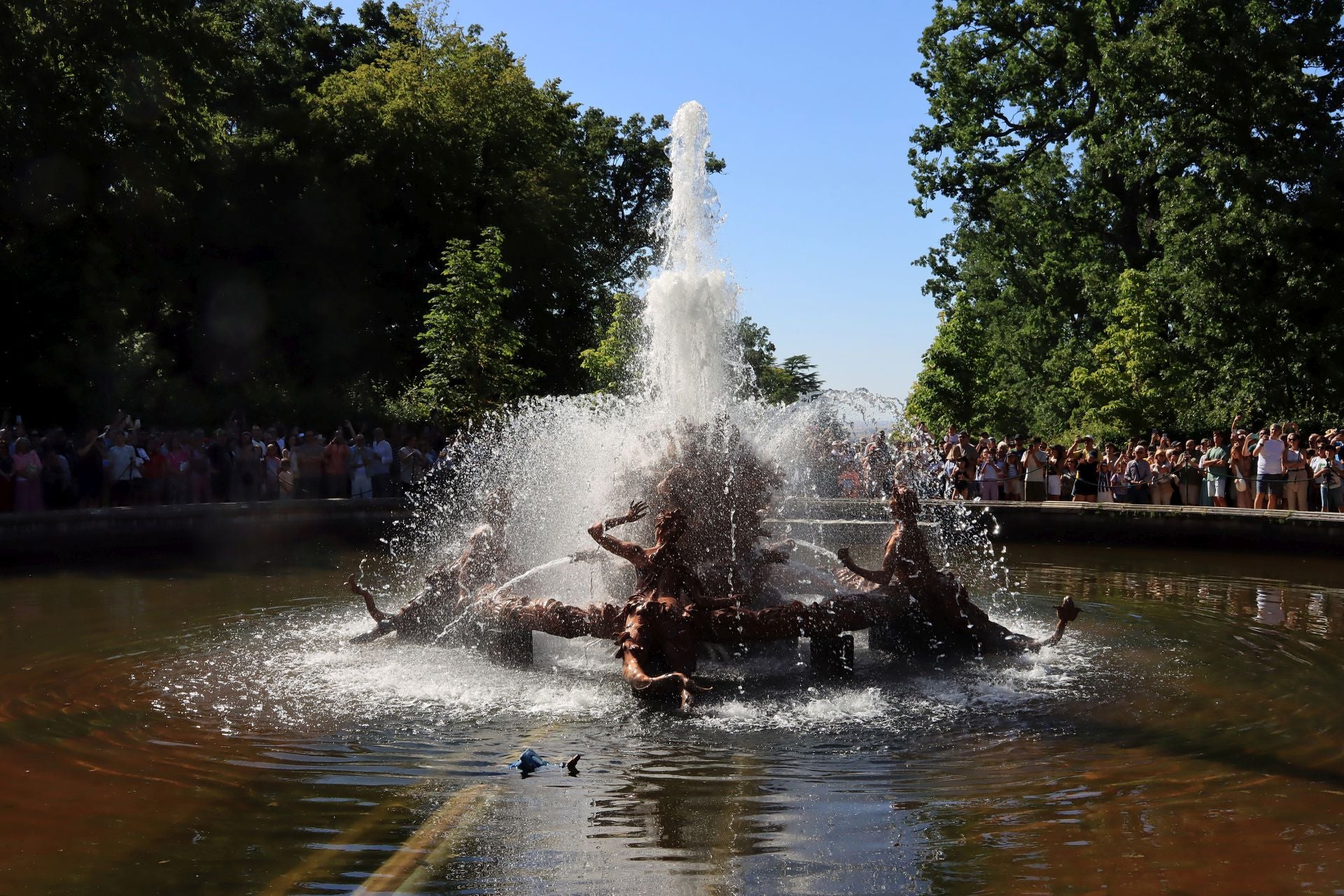 Fotos del espectáculo de las fuentes de La Granja de San Ildefonso