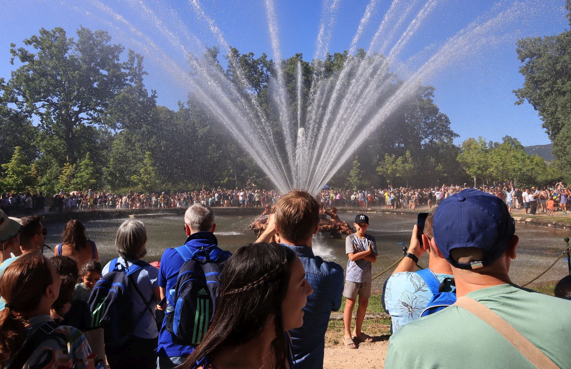 Fotos del espectáculo de las fuentes de La Granja de San Ildefonso