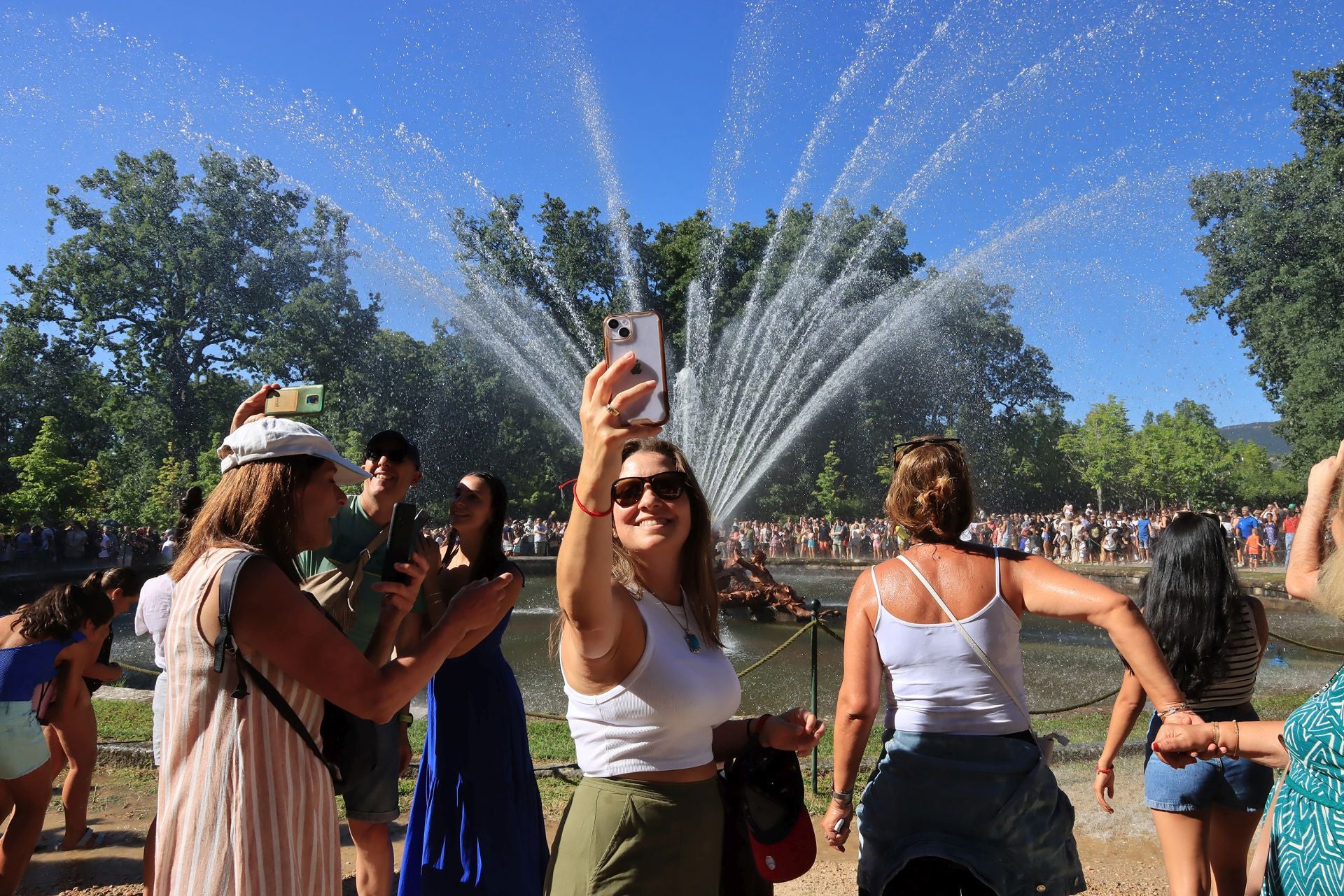 Fotos del espectáculo de las fuentes de La Granja de San Ildefonso