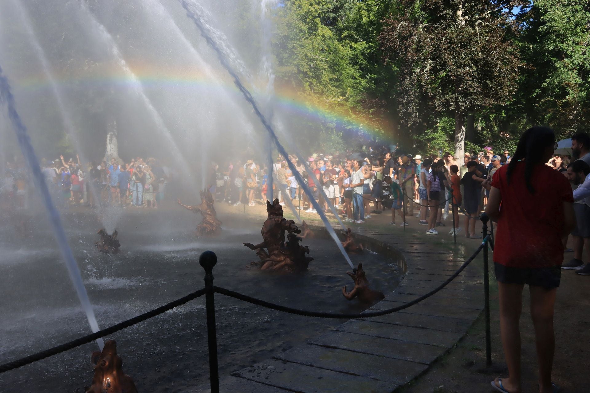 Fotos del espectáculo de las fuentes de La Granja de San Ildefonso