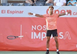 Nicolás Álvarez Varona celebra su pase a semifinales.