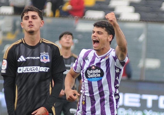 David Torres celebra la victoria en el Monumental chileno