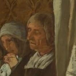 El hombre que está a uno de los lados de la cama