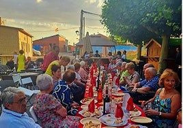 Comida popular en las fiestas de Husillos.
