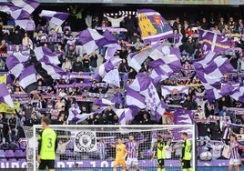 La afición, en Zorrilla, en un partido ante el Betis.