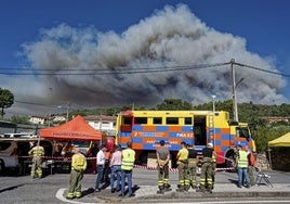 Puesto de mando en Mombeltrán.