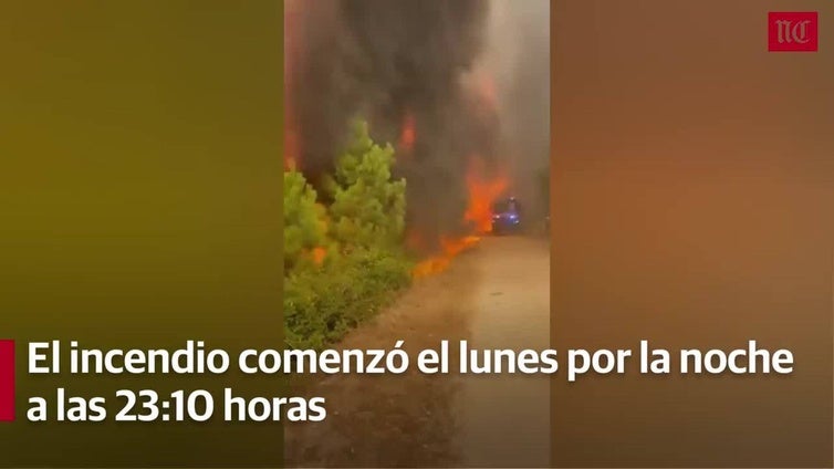 El incendio forestal de Mombeltrán