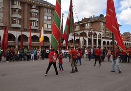 Concentración de Pendones en Guardo.