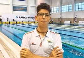 El joven vallisoletano Yasser del Bosque, enla piscina turca.