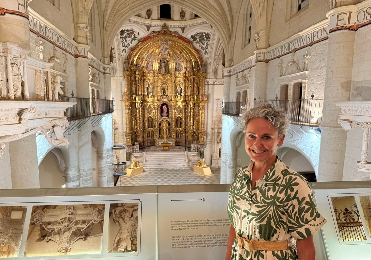 Carla Royo Villanueva en su visita al Museo de San Francisco