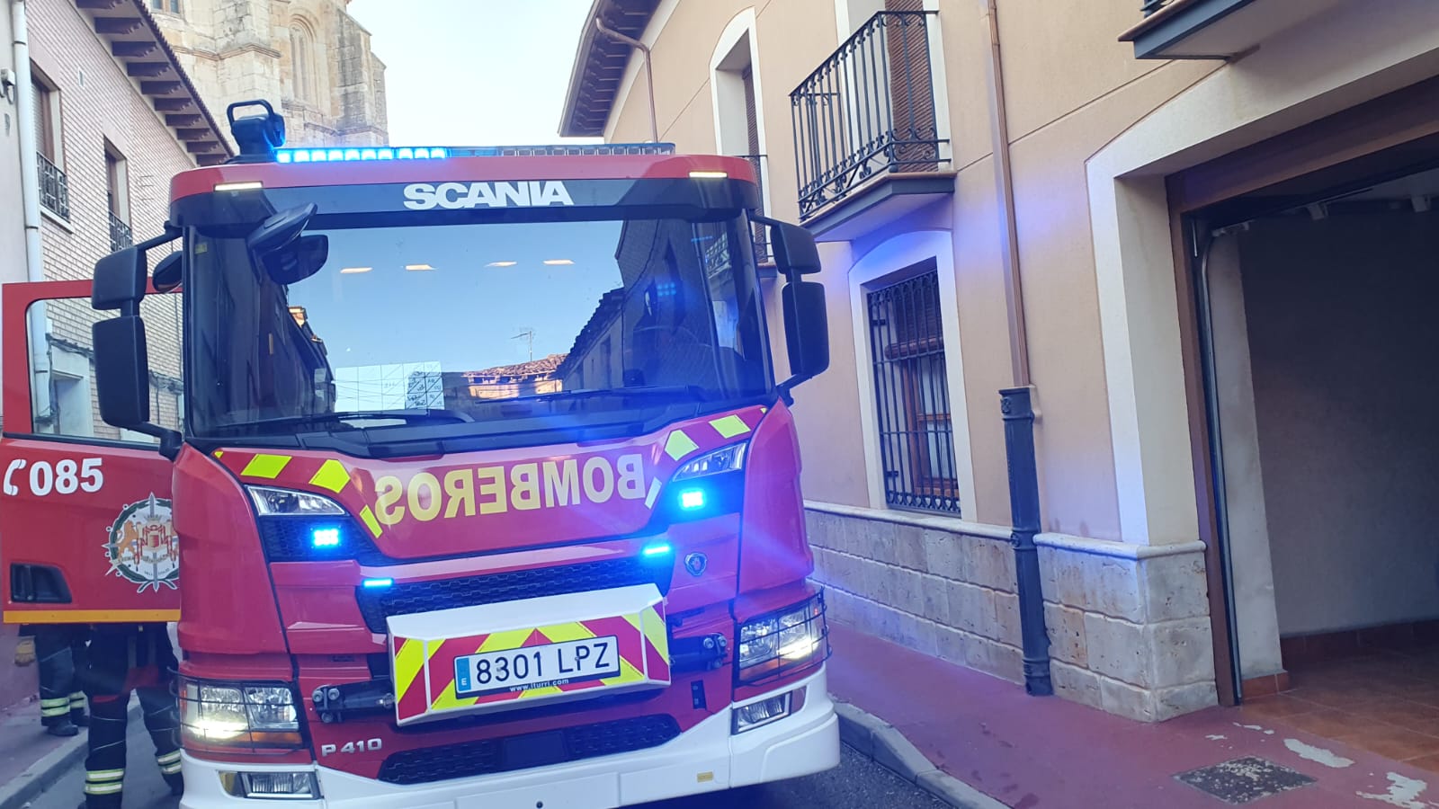 Las imágenes del incendio en Cigales