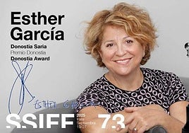Cartel anunciador del premio a Esther García.