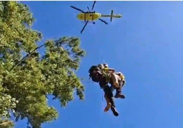 Rescatan en helicóptero a un menor herido tras saltar al Duero desde un alto