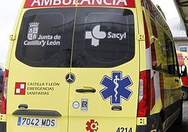 Ambulancia de emergencias sanitarias del 112 de Castilla y León.