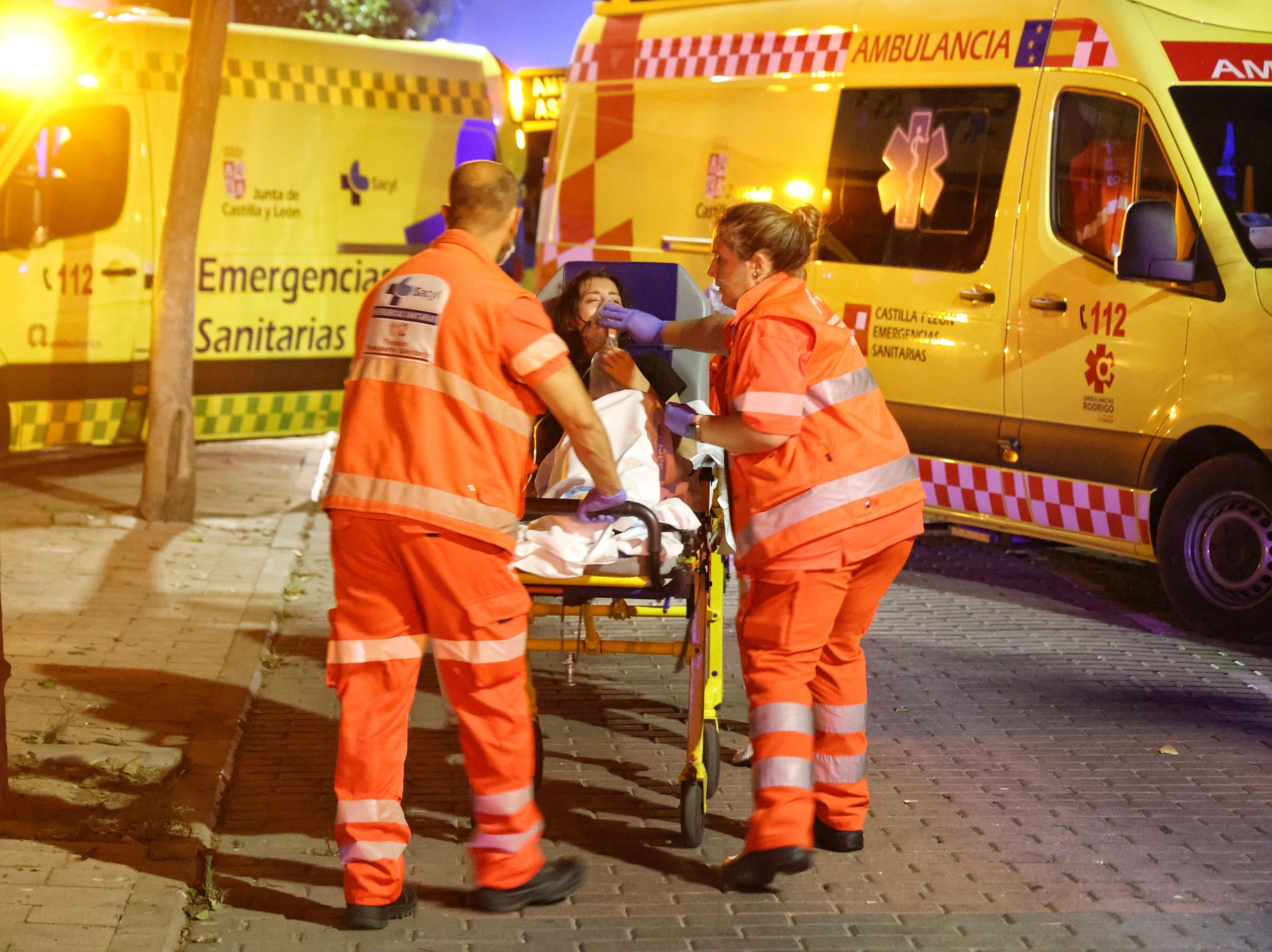 Las primeras imágenes de la noche de la explosión.