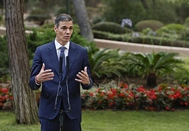El presidente del Gobierno, Pedro Sánchez.
