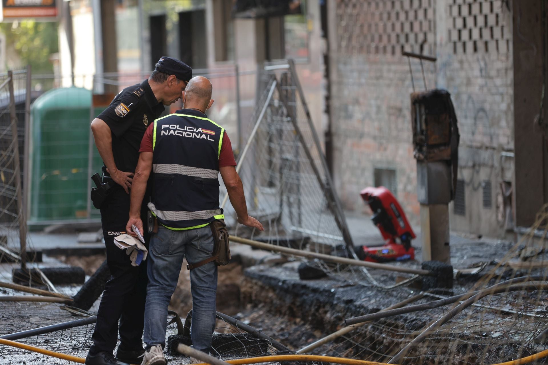 Explosión de una tubería de gas en Zamora