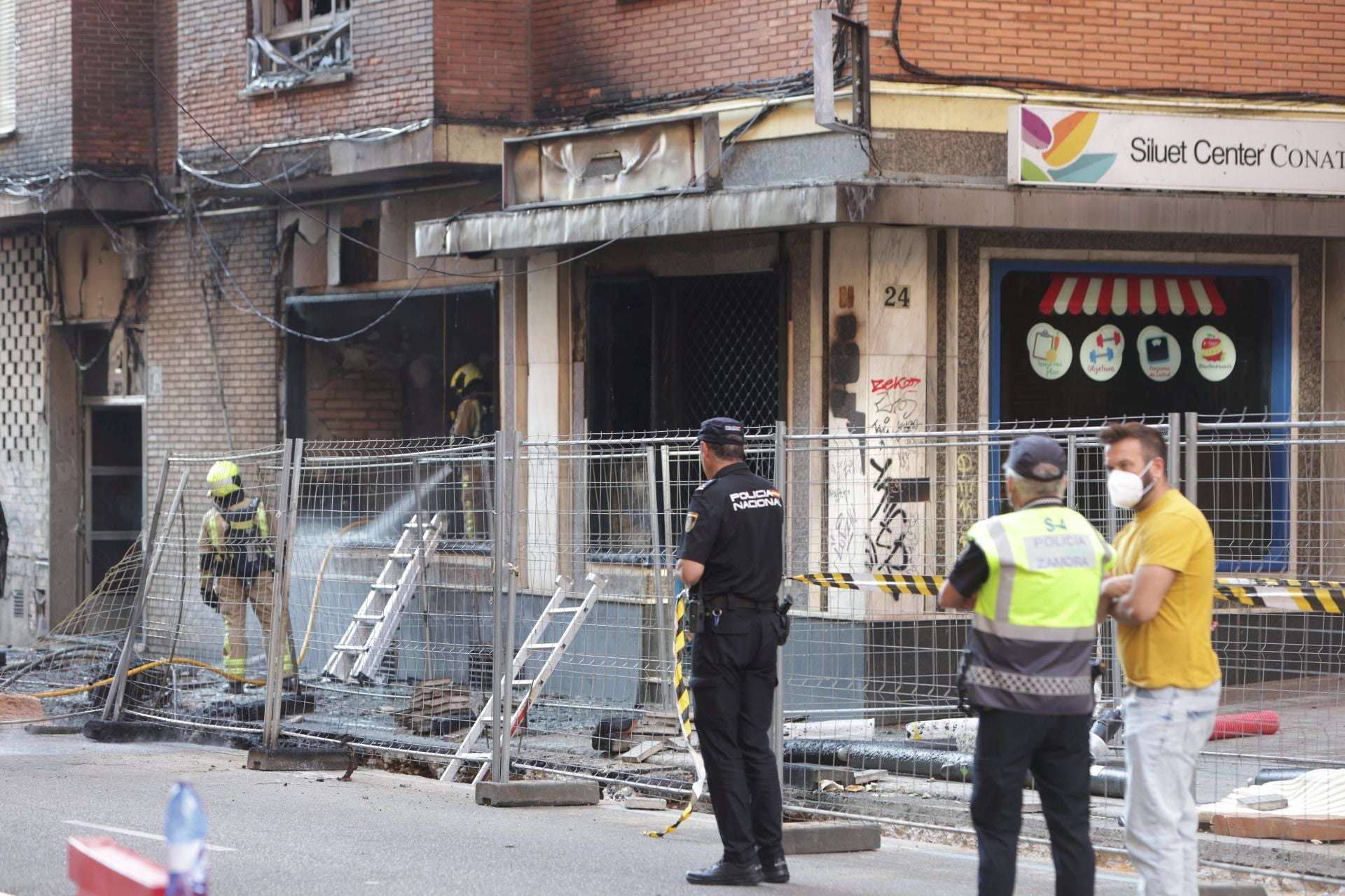 Explosión de una tubería de gas en Zamora